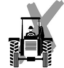 Do not permit another person to ride on a tractor